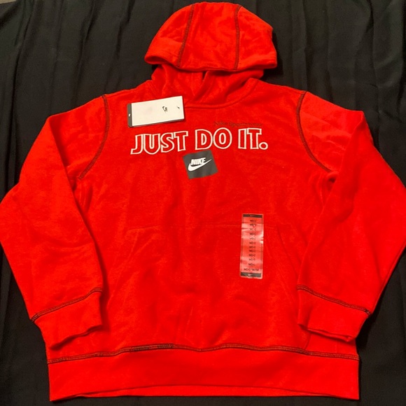 Boys  Nike Club Fleece Just Do It Pullover Hoodie - Picture 3 of 6